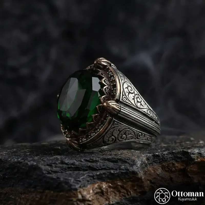 Ne Gam Baki Ne Dem Baki Yazılı Gümüş Erkek Yüzük