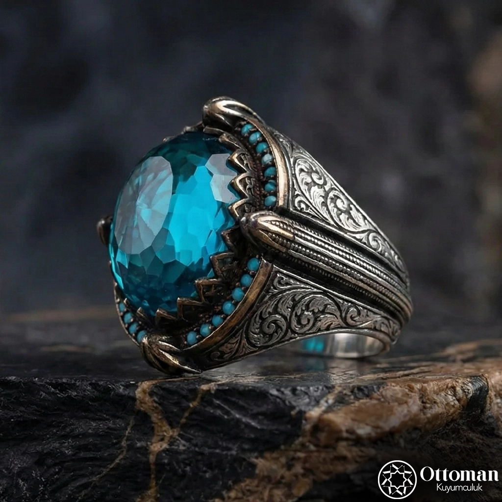 Oğuz Kağan Ring Silver Men's Ring