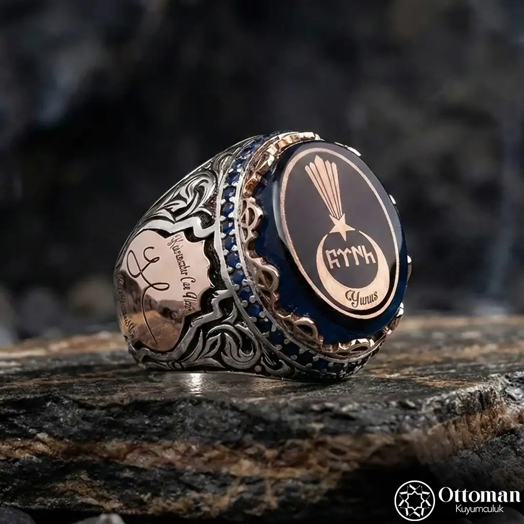 Manisküllü Mehmetçik Silver Men's Ring