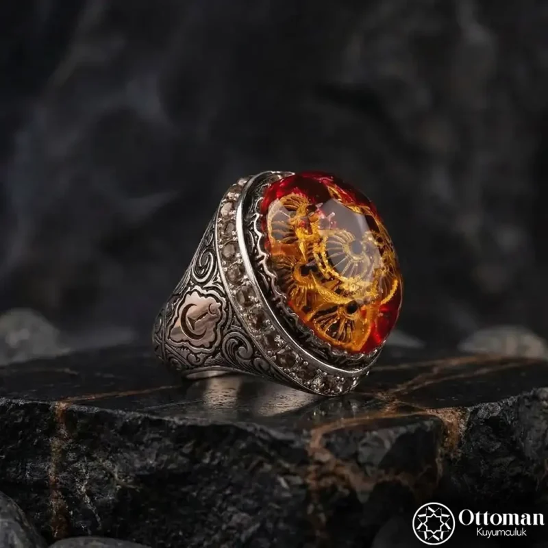 Ayasofya Camii Model Gümüş Erkek Yüzük