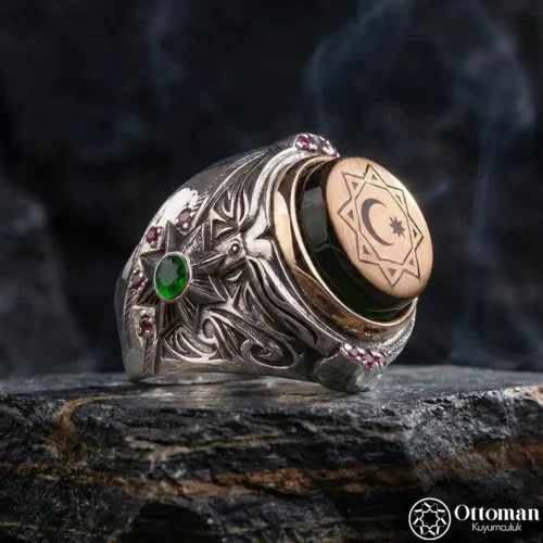 Payitaht Abdülhamit Model Gümüş Erkek Yüzük