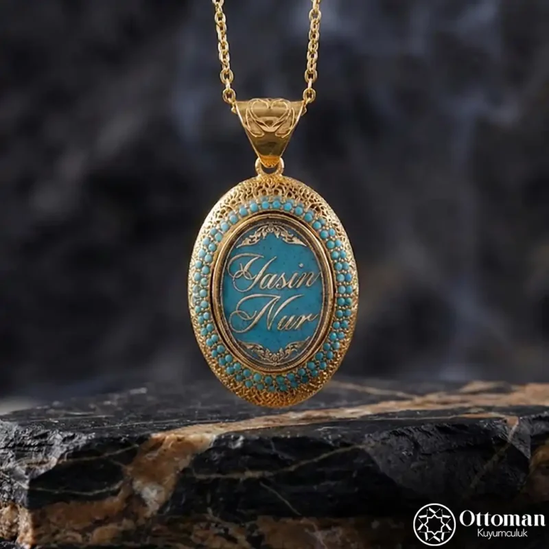 İsimli Gümüş Kadın Kolye