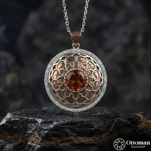 Zultanit Taşlı Gümüş Kadın Kolye