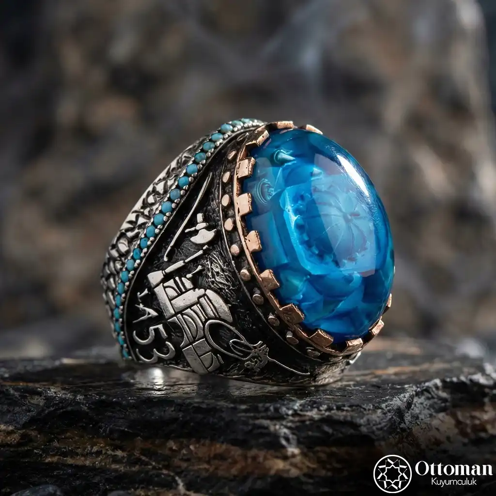 Fetih 1453 Ayasofya Silver Men's Ring