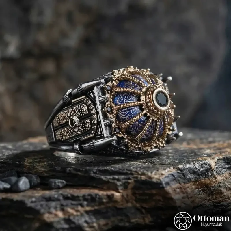 1 Camii Model Gümüş Erkek Yüzük