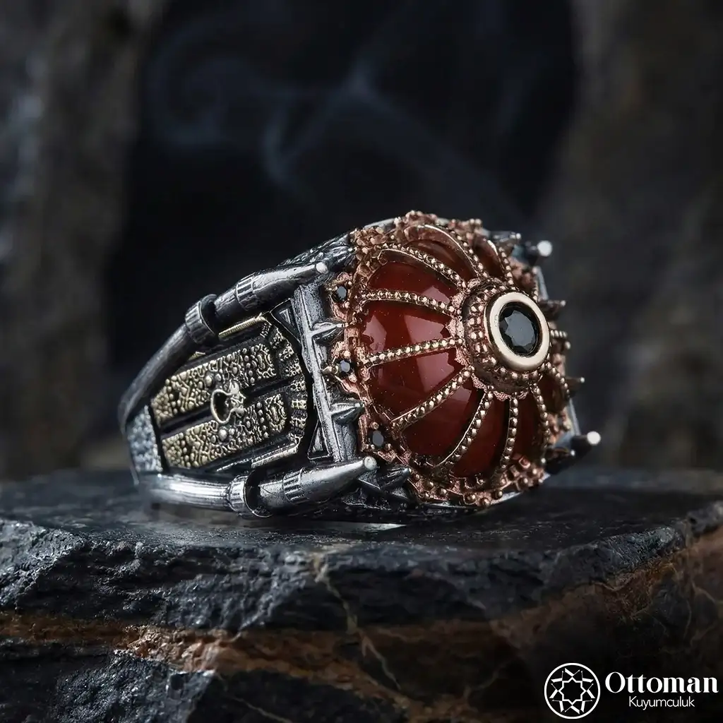 Camii Silver Men's Ring