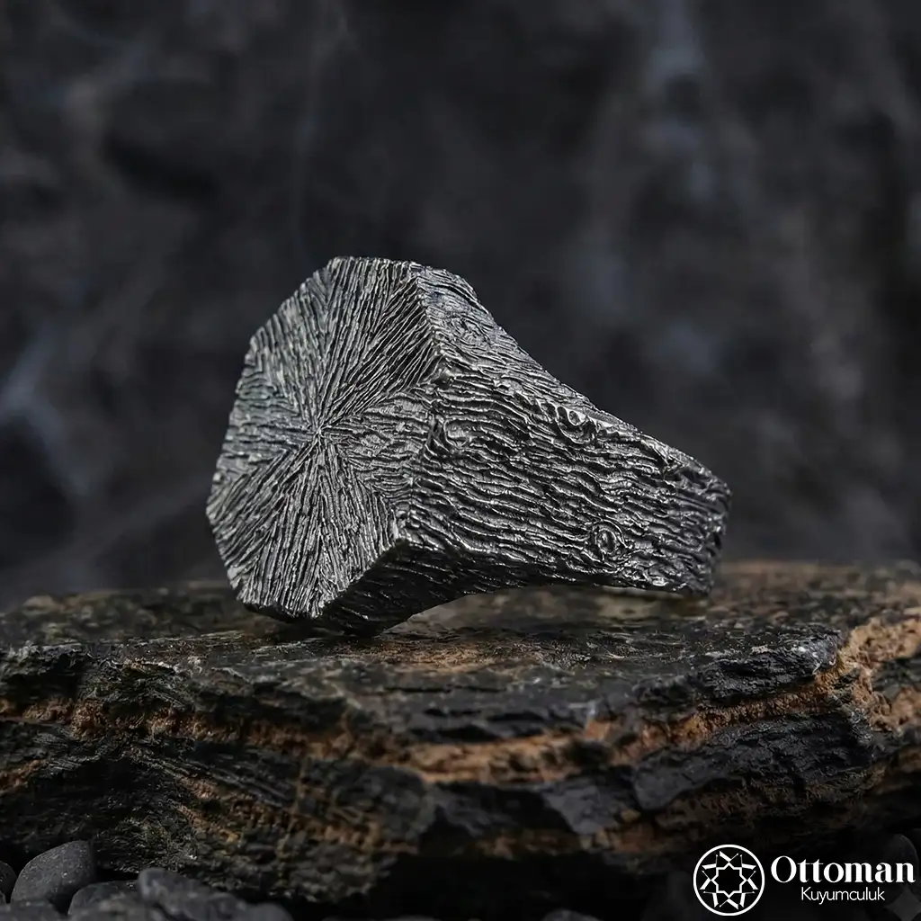 Plain Case Silver Men's Ring