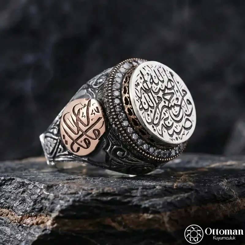 1 Kişiye Özel Tasarım Gümüş Erkek Yüzük