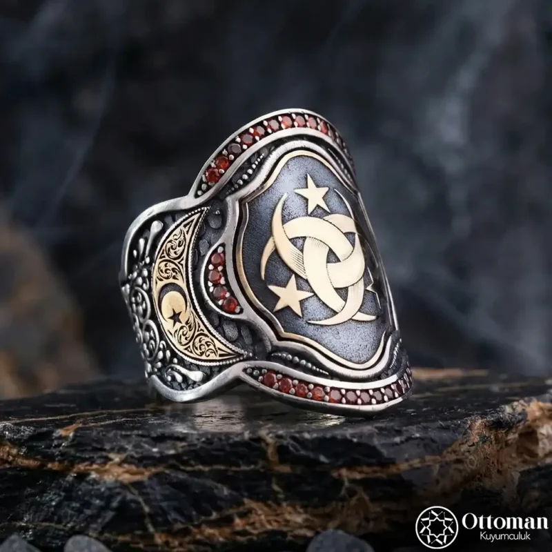 Teşkilatı Mahsusa Zihgir Model Gümüş Erkek Yüzük