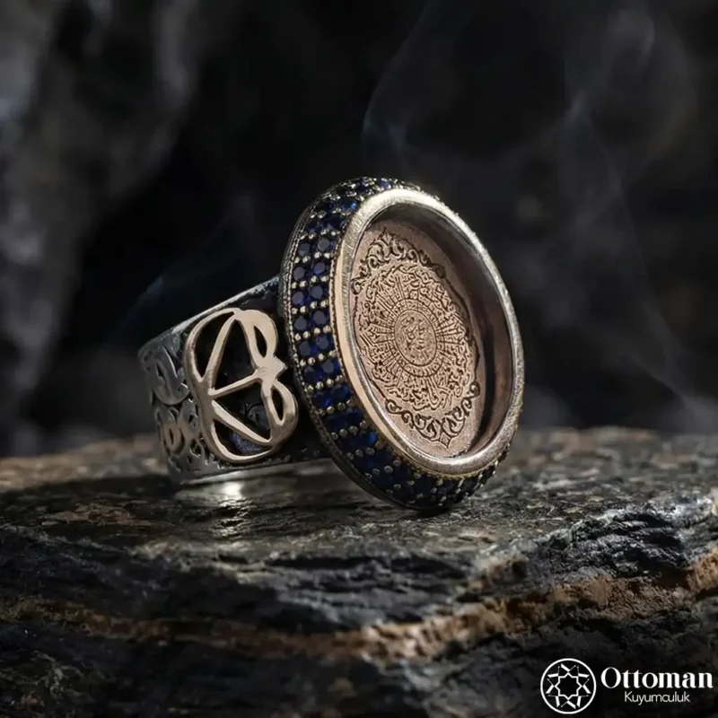 İnşirah Suresi Yazılı Gümüş Kadın Yüzük