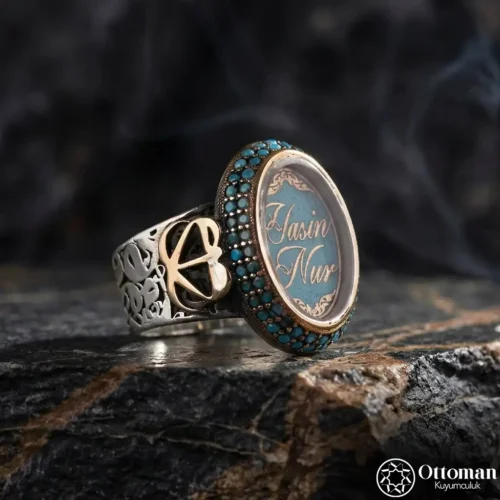 Kişiye Özel İsimli Gümüş Kadın Yüzük