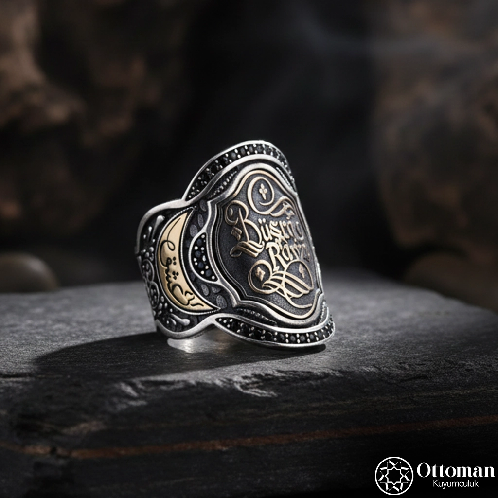 Personalized Archer Ring Silver Men's Ring