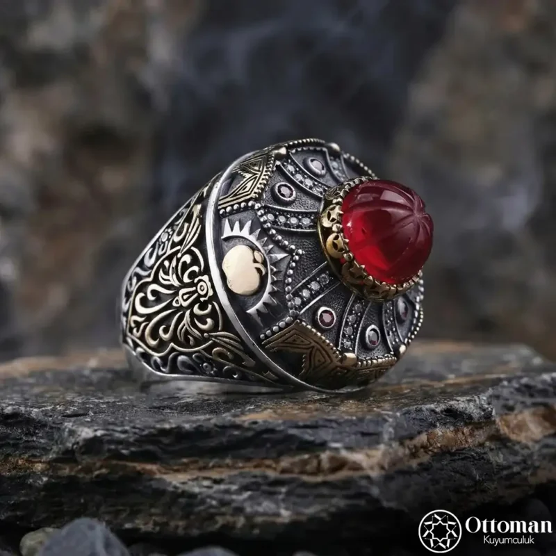 Otağ Model Gümüş Erkek Yüzük