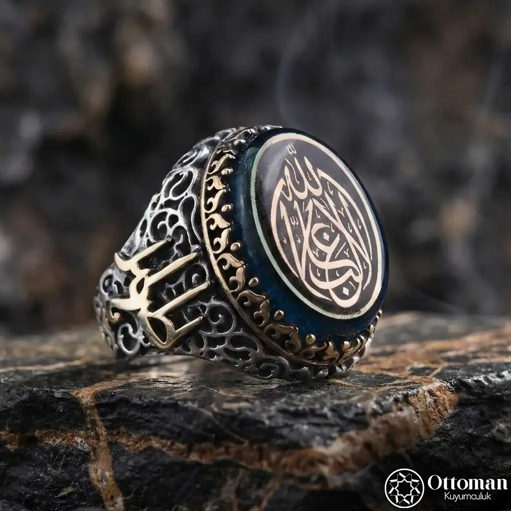 Nasihat Engraved Silver Men's Ring