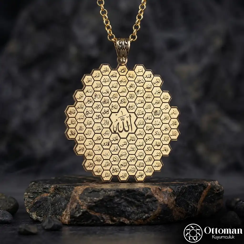 Bal Peteği Silver Women's Necklace