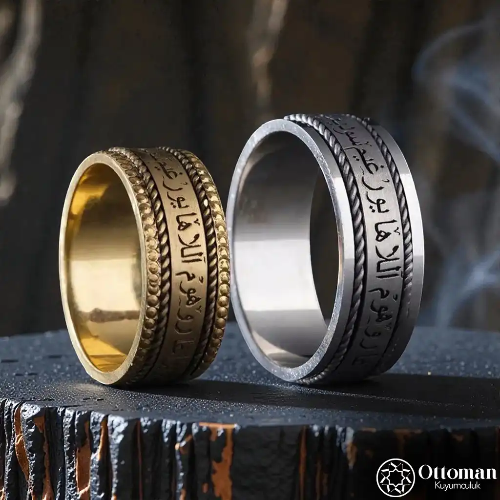 Double Silver Twist Silver Wedding Ring