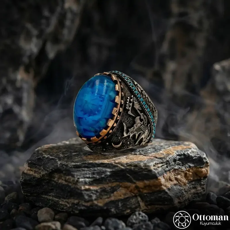 Fetih 1453 Ayasofya Model Gümüş Erkek Yüzük