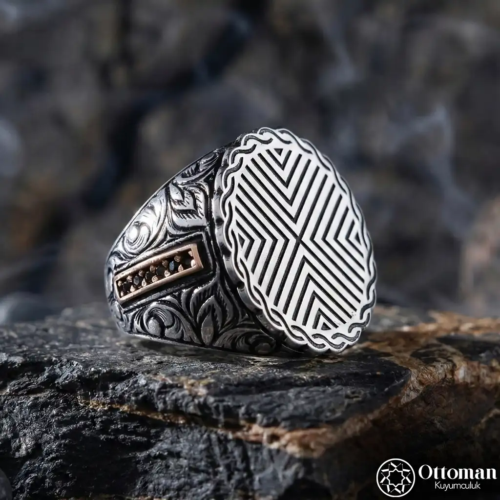 Halvet-i Taci Şerif Silver Men's Ring