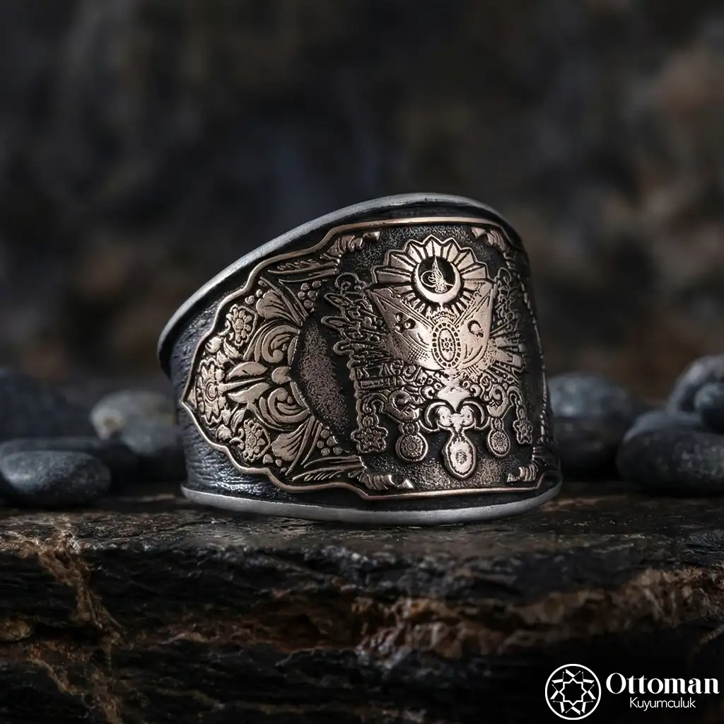 Banner Silver Men's Ring