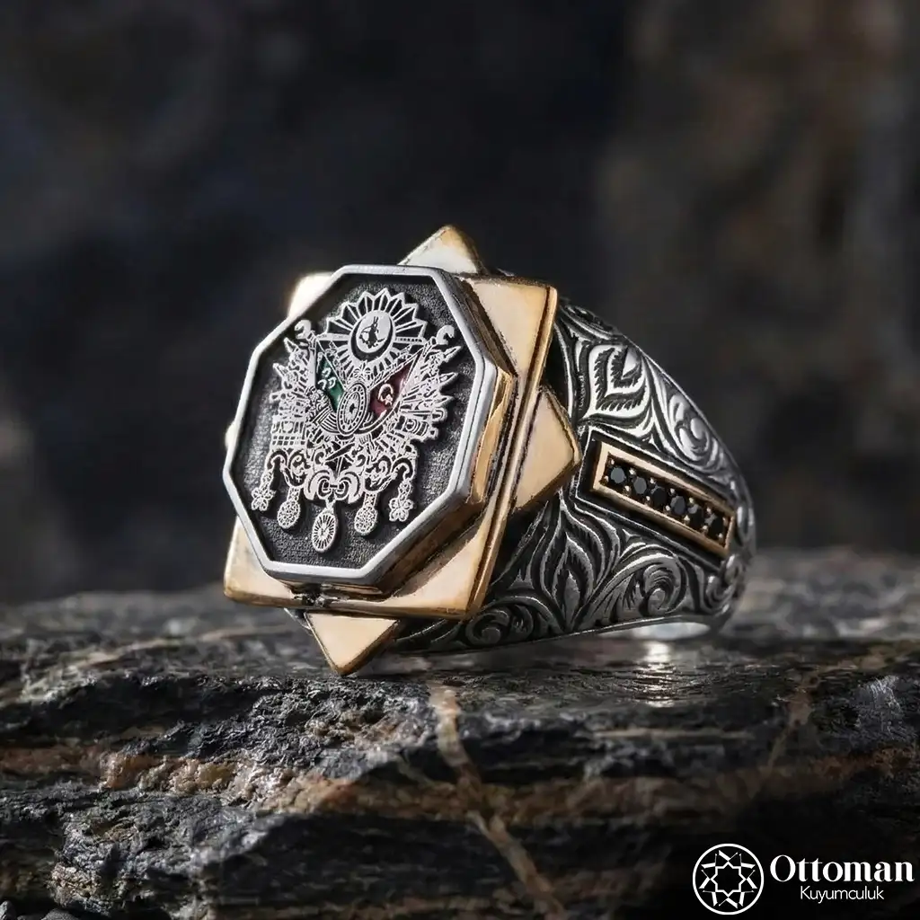 Banner Silver Men's Ring