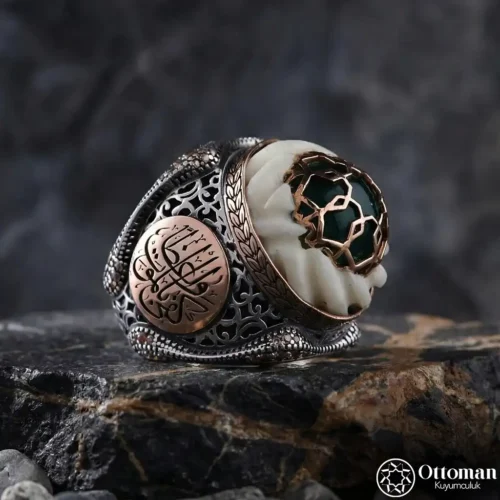 Kafes Sarık Gümüş Erkek Yüzük