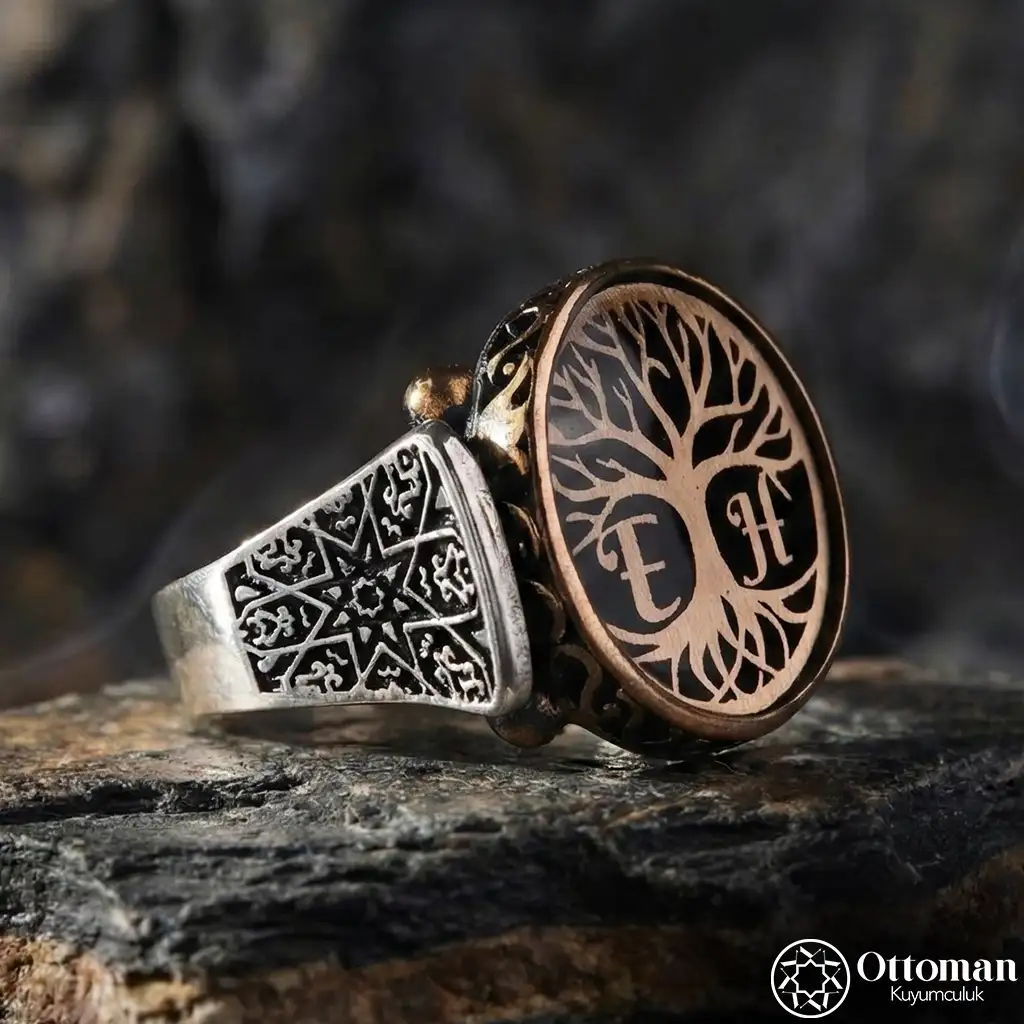 Soy Tree Silver Men's Ring