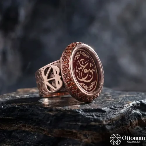 Aşk Yazılı Gümüş Kadın Yüzük