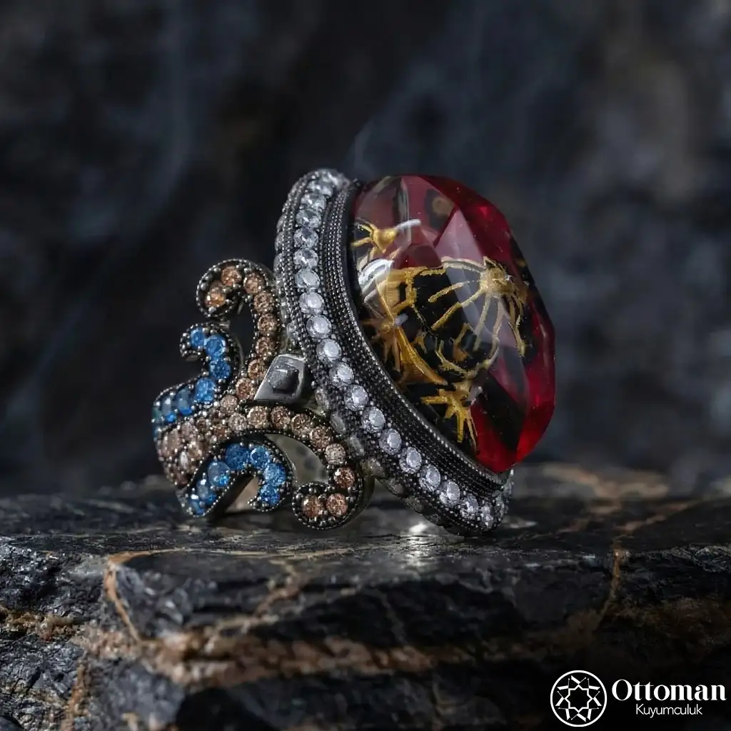 Fetih 1453 Ayasofya Silver Women's Ring