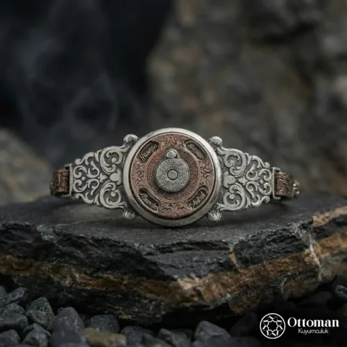 Dönmeli Model Gümüş Erkek Bileklik