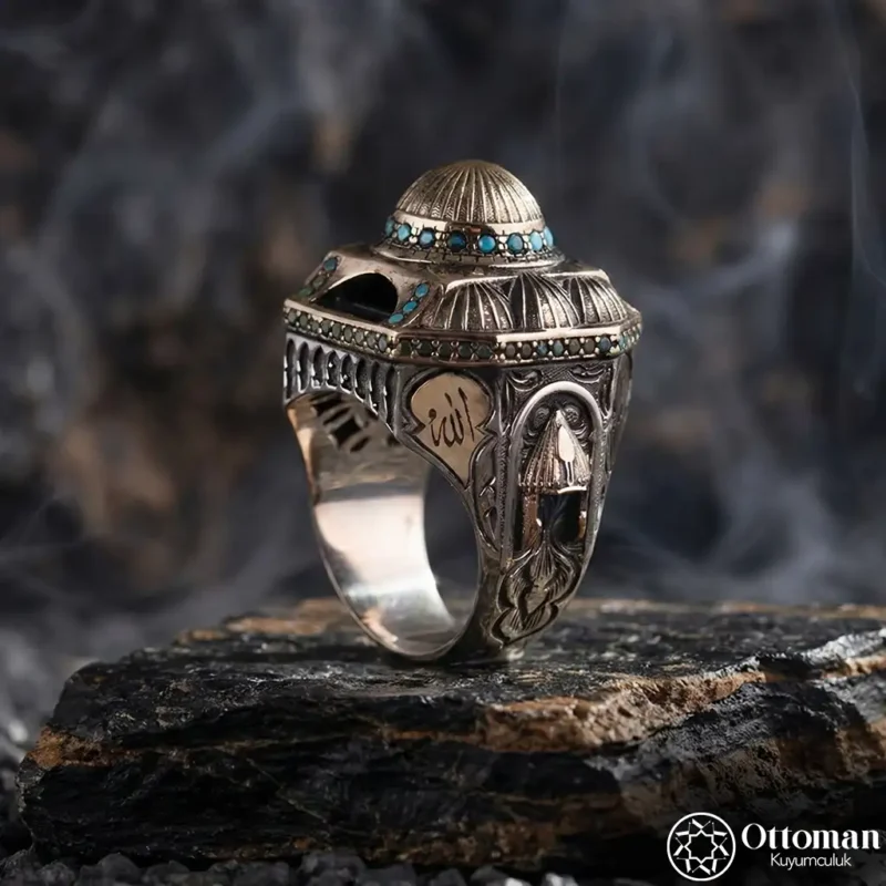Ayasofya Model Gümüş Erkek Yüzük