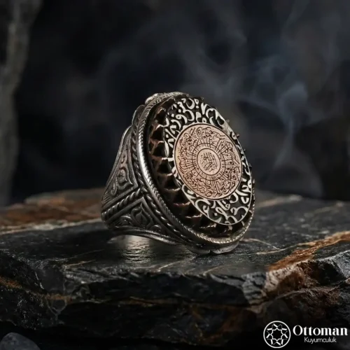 İnşirah Model Gümüş Erkek Yüzük