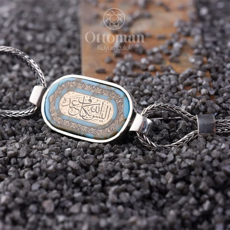 Arizona Firuzesi Taşlı Gümüş Bileklik