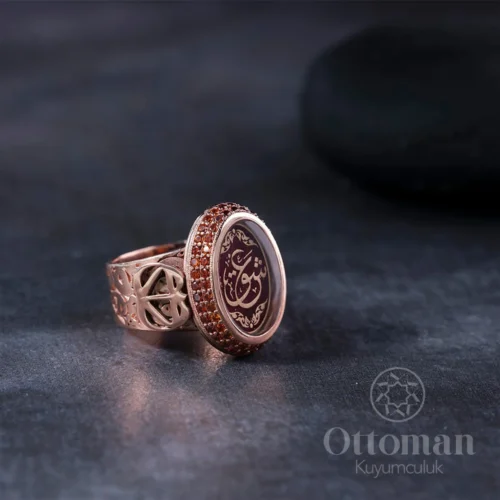 Aşk Yazılı Gümüş Kadın Yüzük