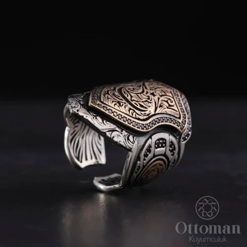 ayyildiz-gumus-zihgir-model-51bc-4 Ay Yıldız Zihgir Model Gümüş Erkek Yüzük