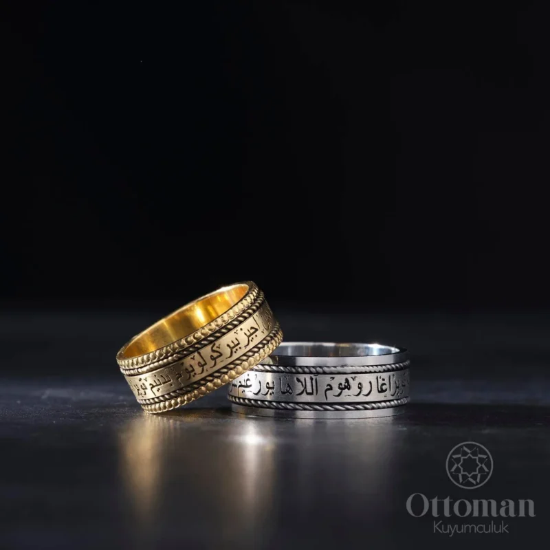 Çi̇ft Gümüş Burgu Gümüş Alyans