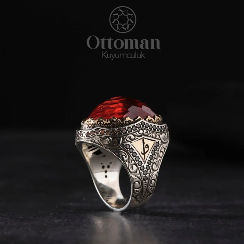 Deniz Model Gümüş Erkek Yüzük
