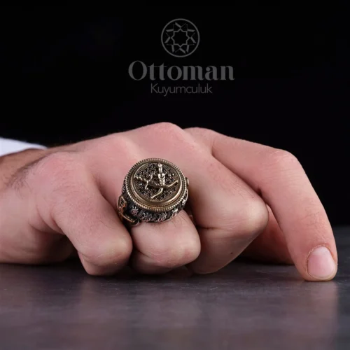 Efsünkar Model Gümüş Erkek Yüzük