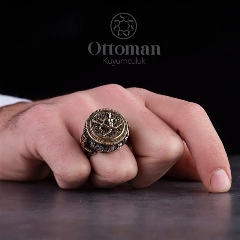 Efsünkar Model Gümüş Erkek Yüzük