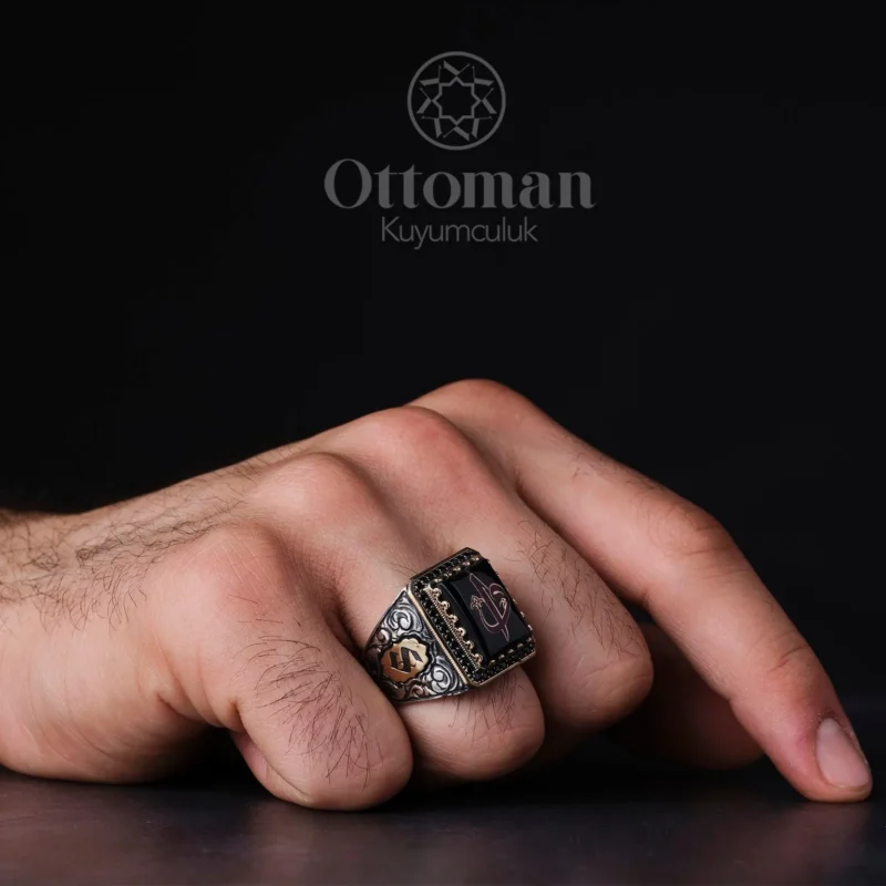 Elif Vavlı Gümüş Erkek Yüzük