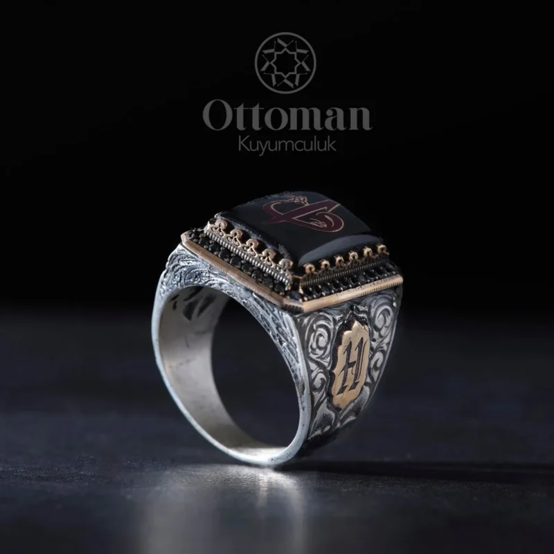 Elif Vavlı Gümüş Erkek Yüzük