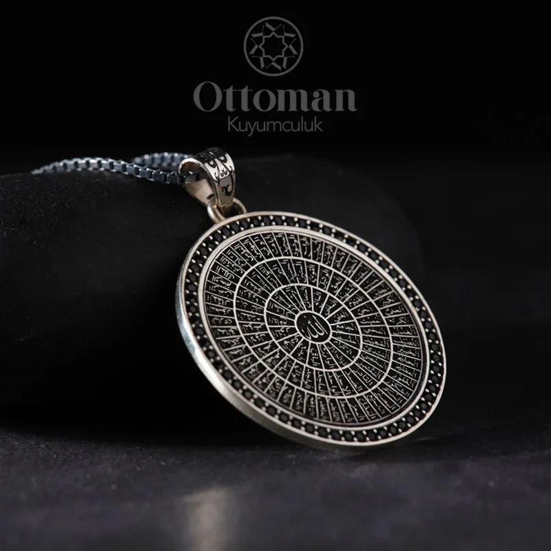 Esmaü'l Hüsna Model Gümüş Kadın Kolye