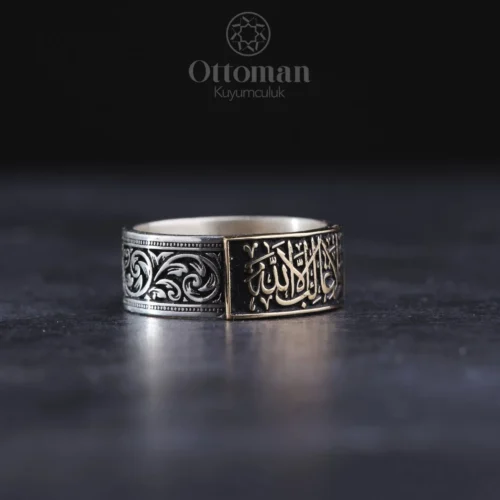 Gravürlü Gümüş Erkek Alyans