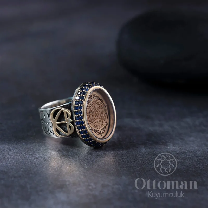 İnşirah Suresi Yazılı Gümüş Kadın Yüzük