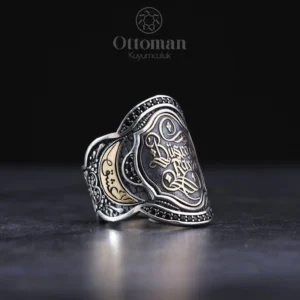 İsimli Zihgir Model Gümüş Erkek Yüzük