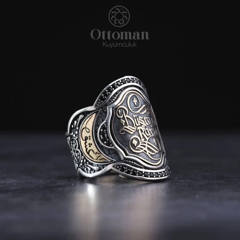 İsimli Zihgir Model Gümüş Erkek Yüzük