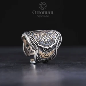 İsimli Zihgir Model Gümüş Erkek Yüzük