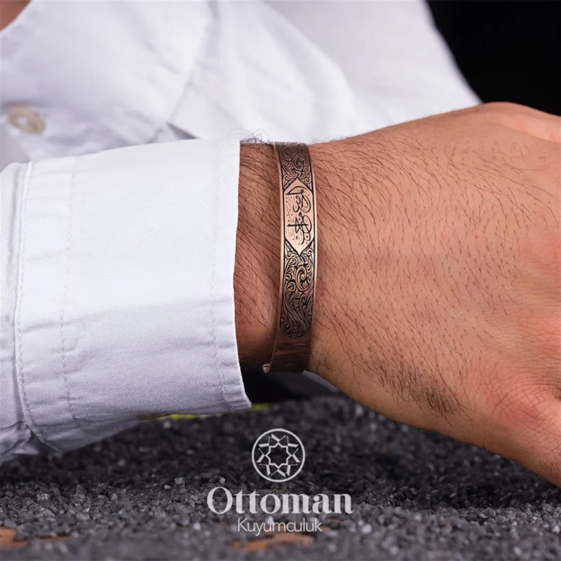 Kördüğüm Model Gümüş Erkek Bileklik
