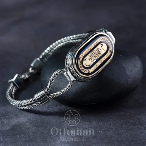 Kördüğüm Model Gümüş Erkek Kelepçe Bileklik