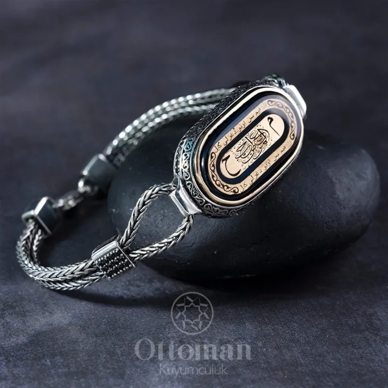 Kördüğüm Model Gümüş Erkek Kelepçe Bileklik