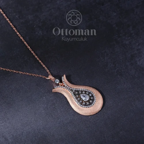 lale-bayan-kolye-modeli--f787- Lale Model Gümüş Kadın Kolye